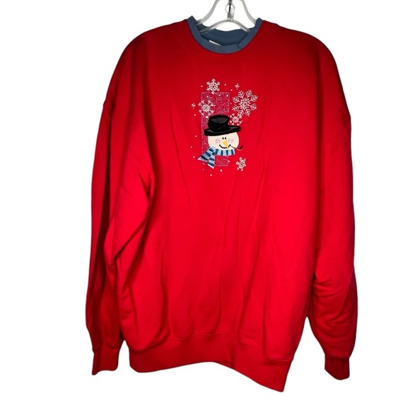 Vintage M&C Sportswear Christmas Snowman Shirt - Picture 1 of 6